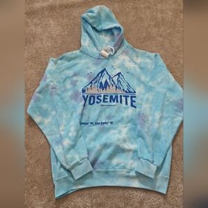 Blue Tie-Dye Yosemite Hoodie